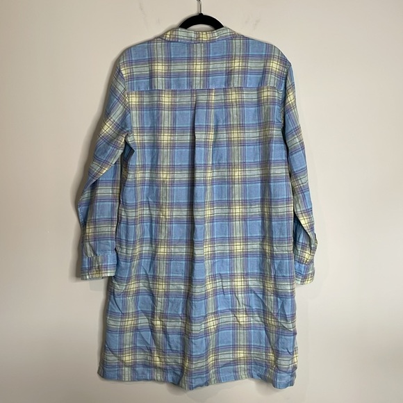 Frank & Eileen | Women’s Linen Plaid Button-Down Hunter Shirt Dress Size Small - Picture 8 of 8